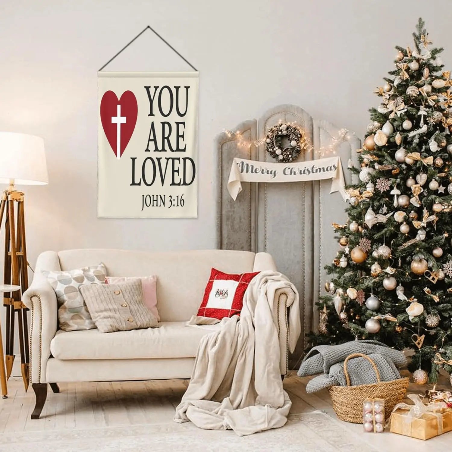 You Are Loved John 3:16 Garden Flag