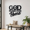 God Bless Our Home Metal Wall Decor