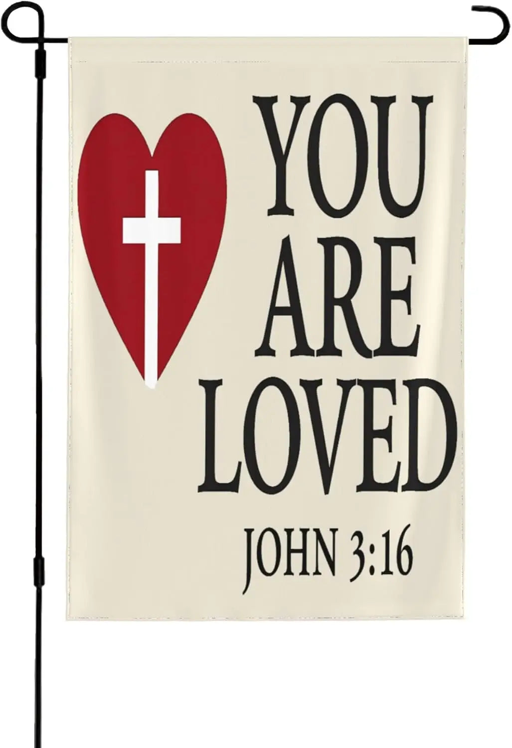 You Are Loved John 3:16 Garden Flag