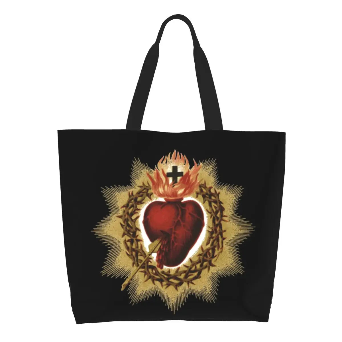 Sacred Heart Canvas Tote Bag
