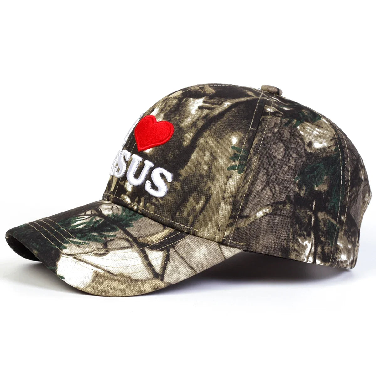 I Love Jesus Camo Cap