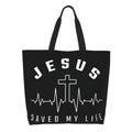 Jesus Saved My Life Tote Bag