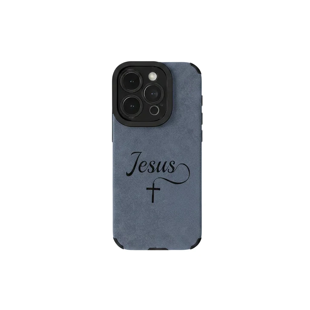 Suede Jesus iPhone Case
