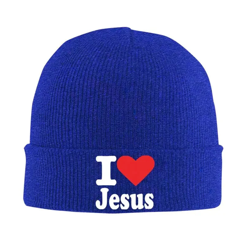 I Love Jesus Knit Beanie