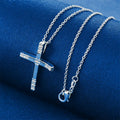 Classic Crystal Cross Pendant Necklace