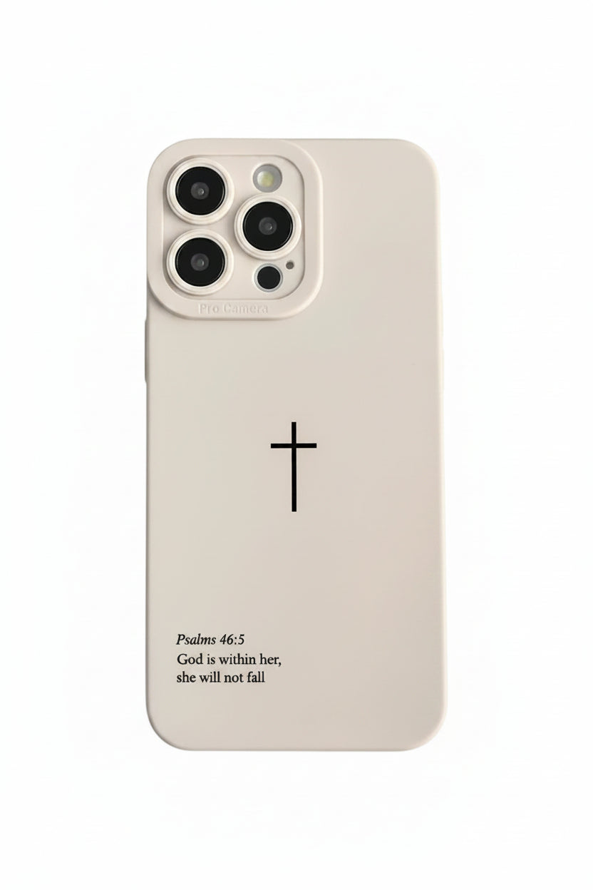 God is Within Her Cross iPhone Case