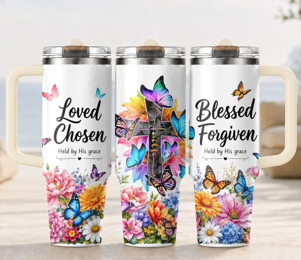 Floral Cross Insulated Tumbler Collection