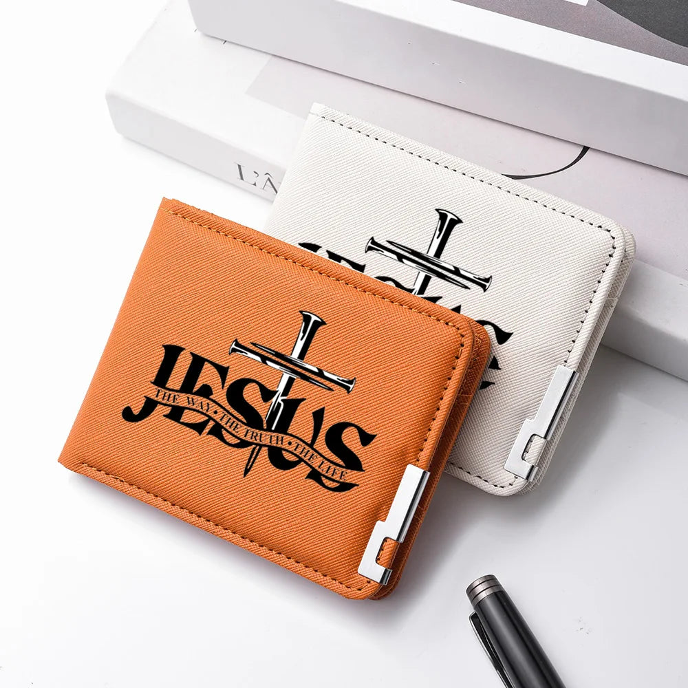 JESUS Leather Billfold Wallet