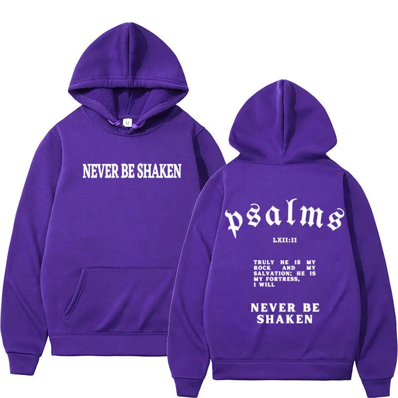 Never Be Shaken Psalms Hoodie Collection