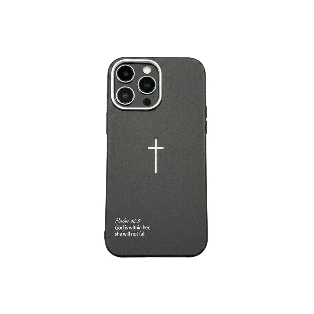 Psalms 46:5 Cross iPhone Case