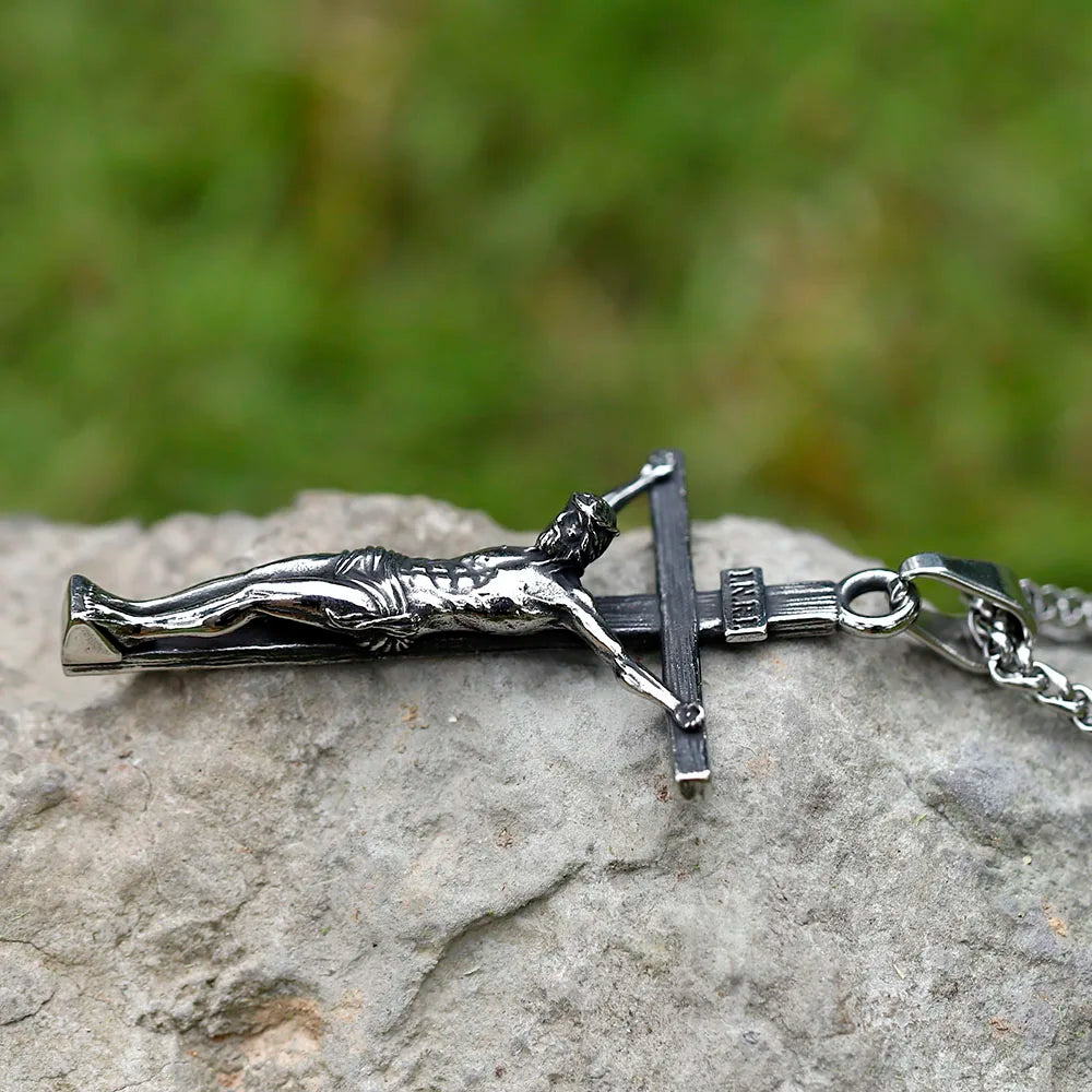 INRI Jesus Crucifix Necklace
