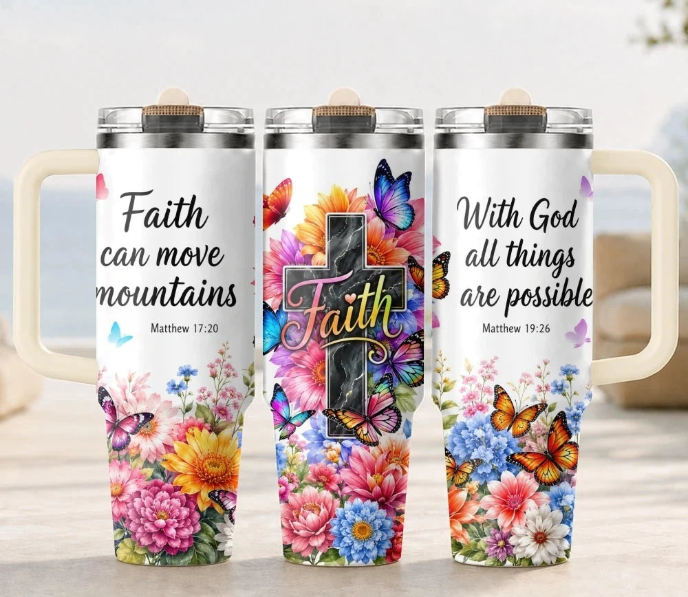 Floral Butterfly Insulated Tumbler Collection