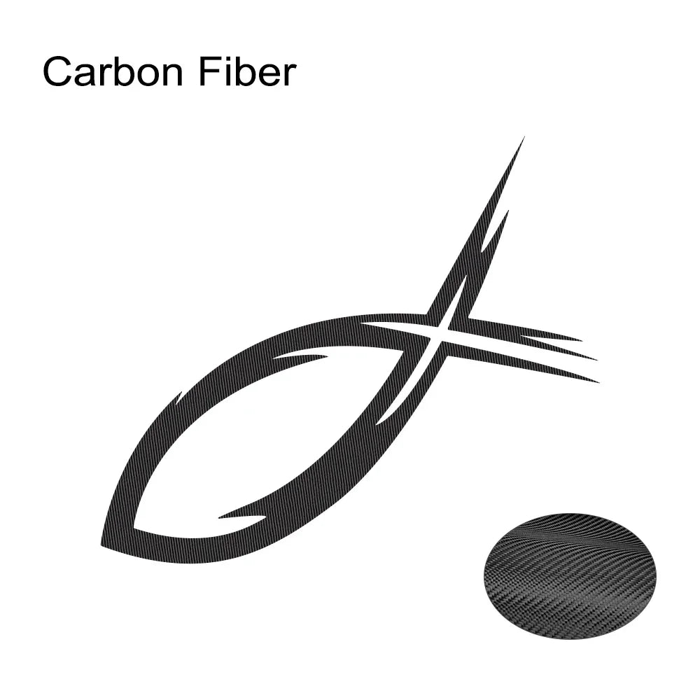 Tribal Ichthys Symbol Car Sticker