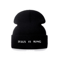 Jesus Is King Embroidered Beanie