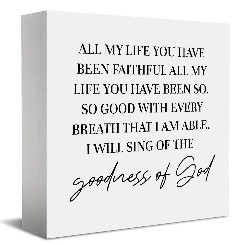 Goodness of God Wooden Plaque