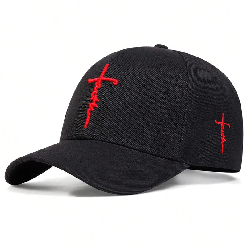 Faith Cross Embroidered Cap Collection