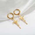 Elegant Jesus Cross Earrings