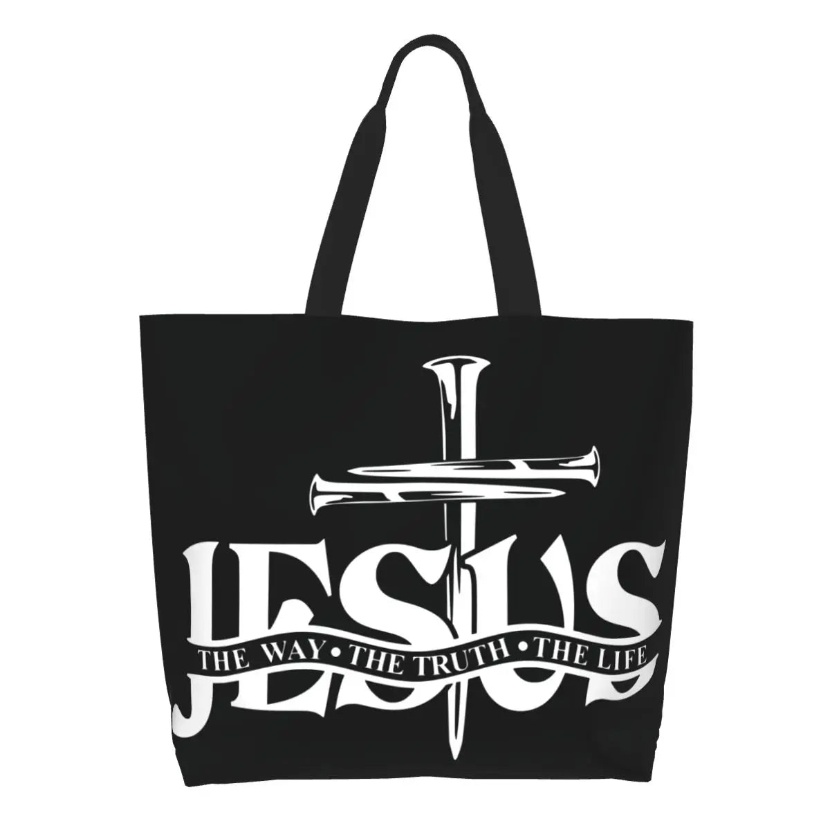 Jesus – The Way, The Truth, The Life Canvas Tote Bag