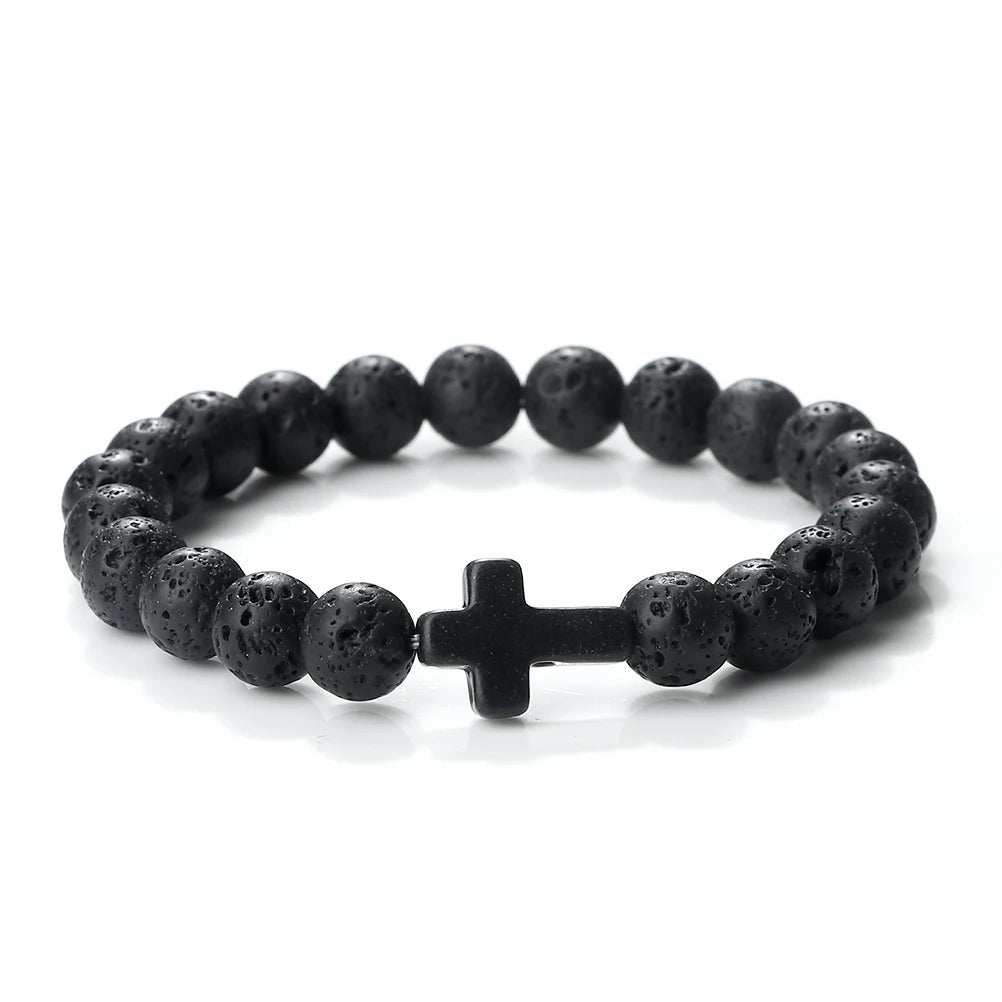 Natural Stone Onyx Beaded Bracelet Collection