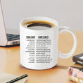 You Say vs What God Says Ceramic Mug