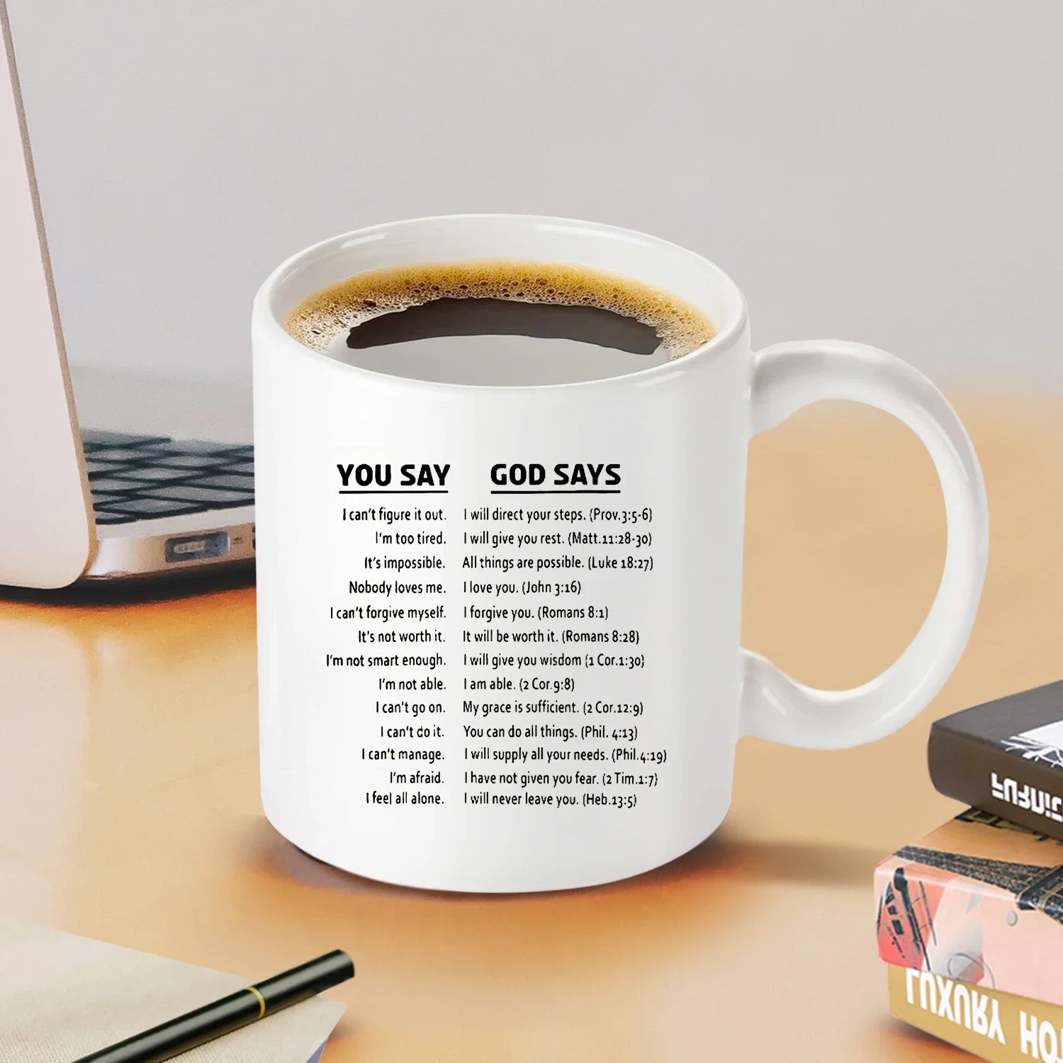 You Say vs What God Says Ceramic Mug