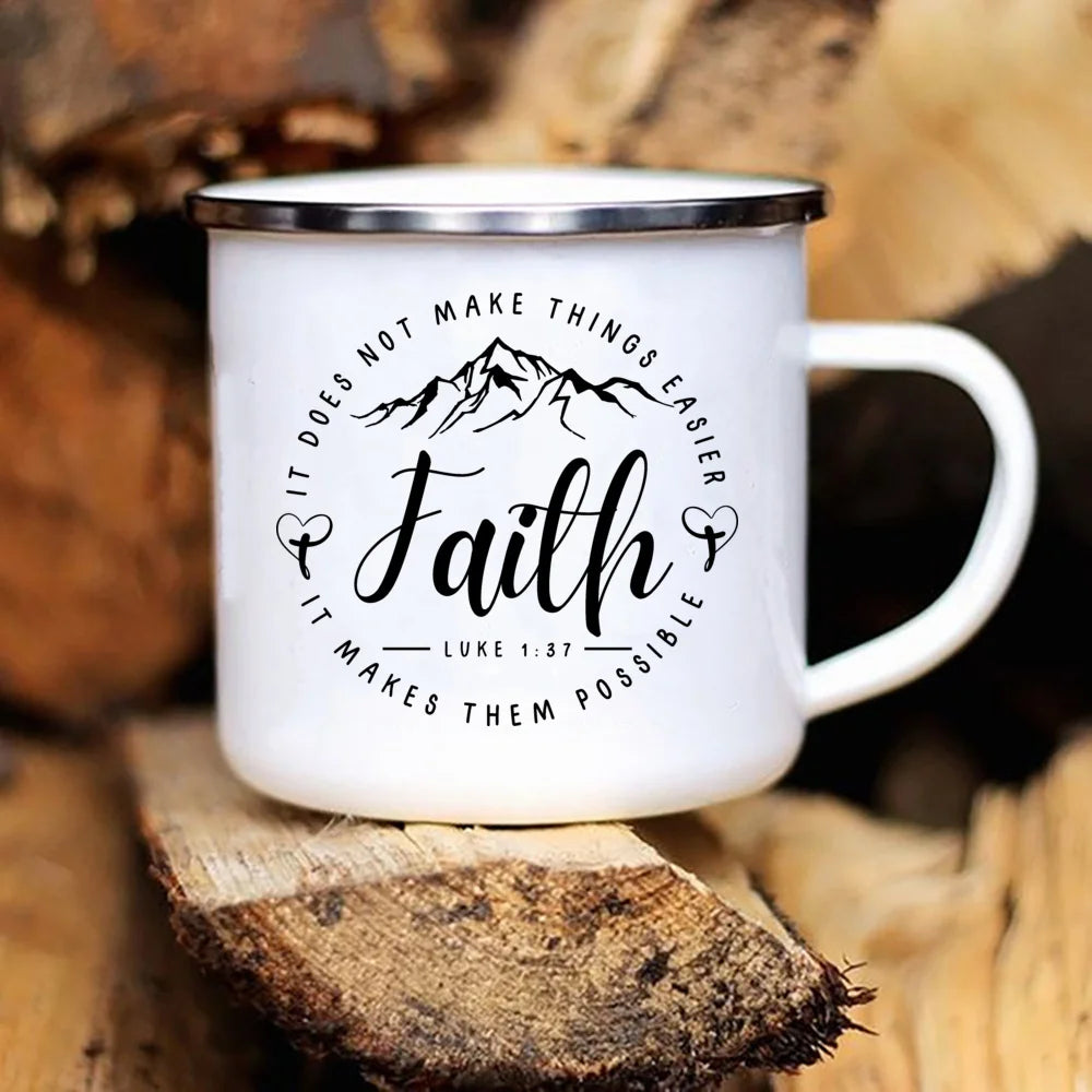Faith Can Move Mountains Camping Mug Collection