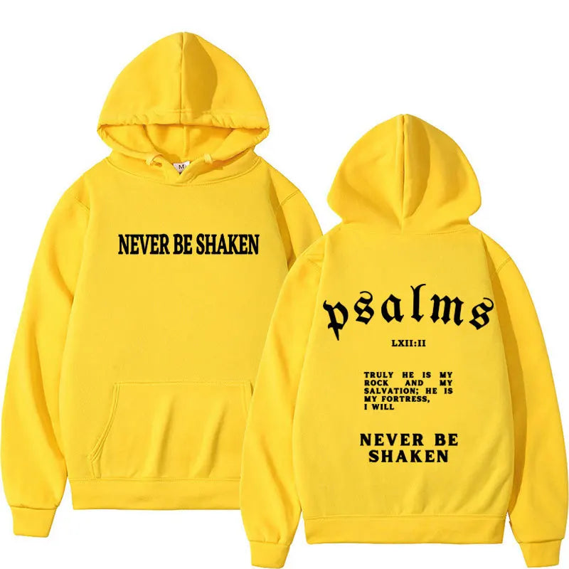 Never Be Shaken Psalms Hoodie Collection