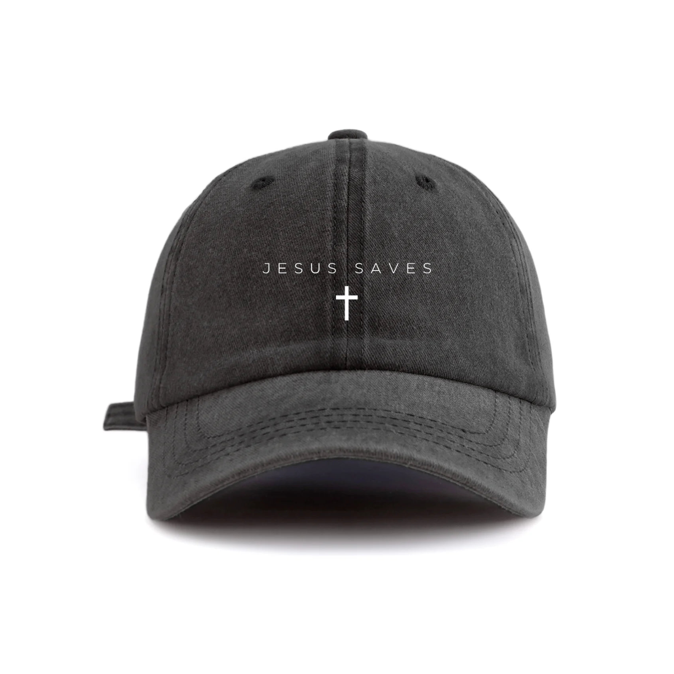 Jesus Saves Minimalist Washed Cap
