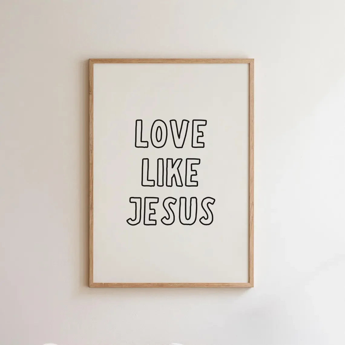Love Like Jesus Canvas Poster Collection