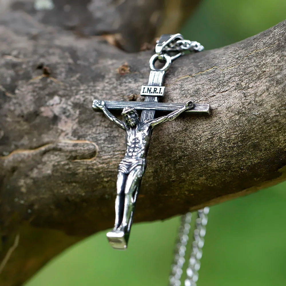 INRI Jesus Crucifix Necklace