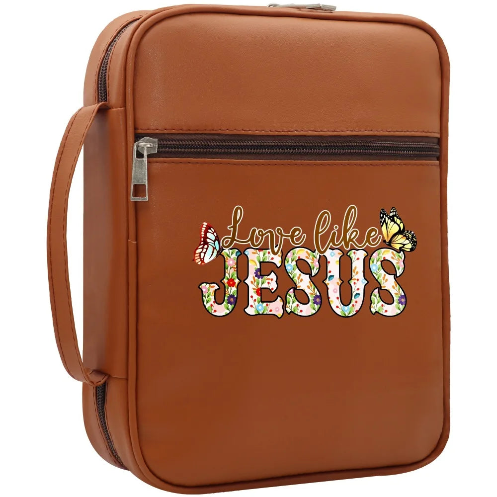 Love Like Jesus Floral Butterfly Bible Case