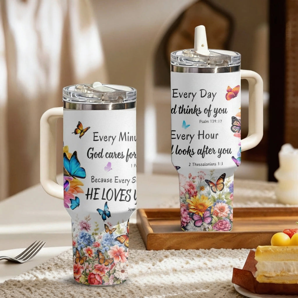 Floral Butterfly Insulated Tumbler Collection