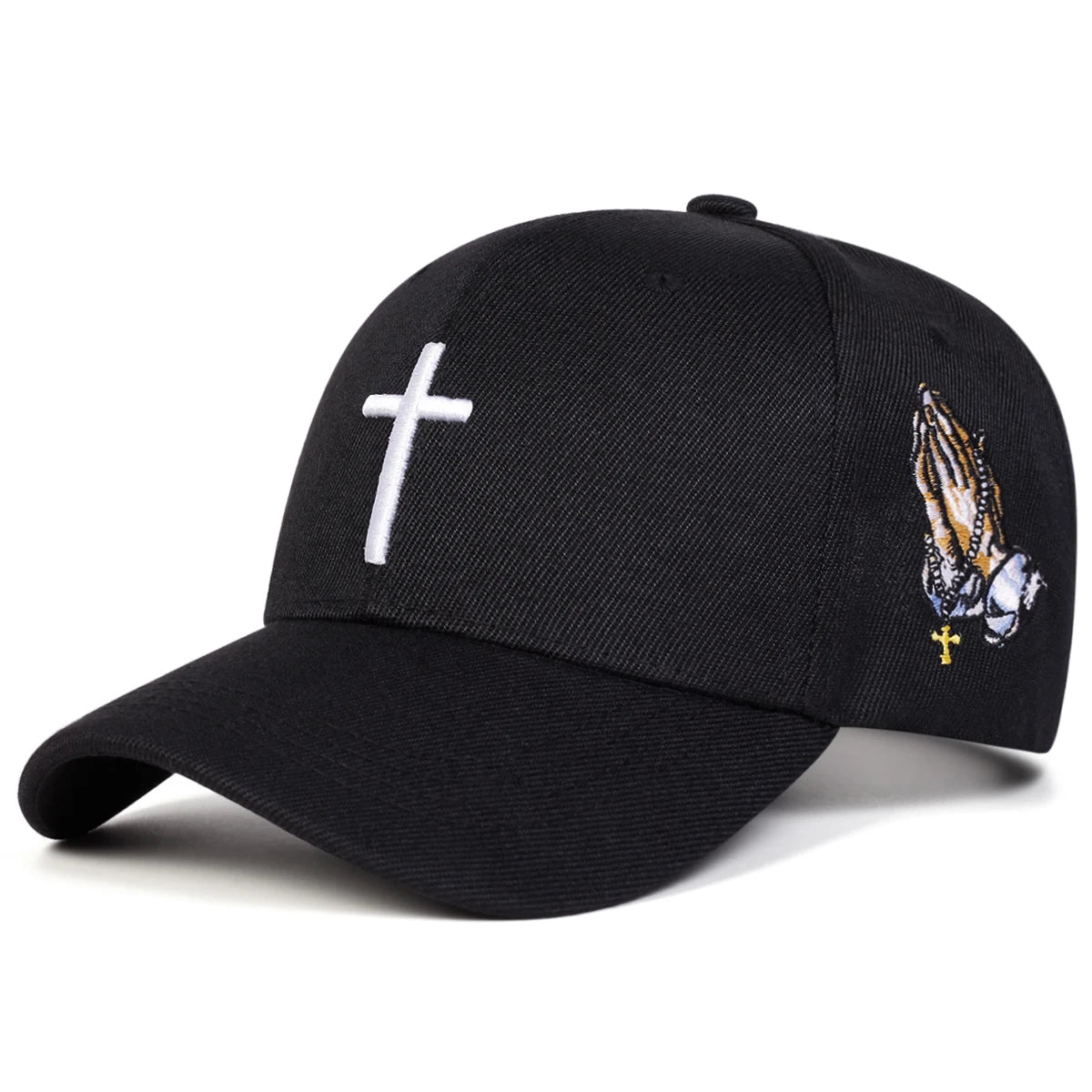 Cross & Praying Hands Baseball Cap