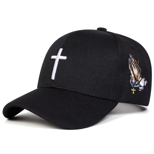 Cross & Praying Hands Baseball Cap