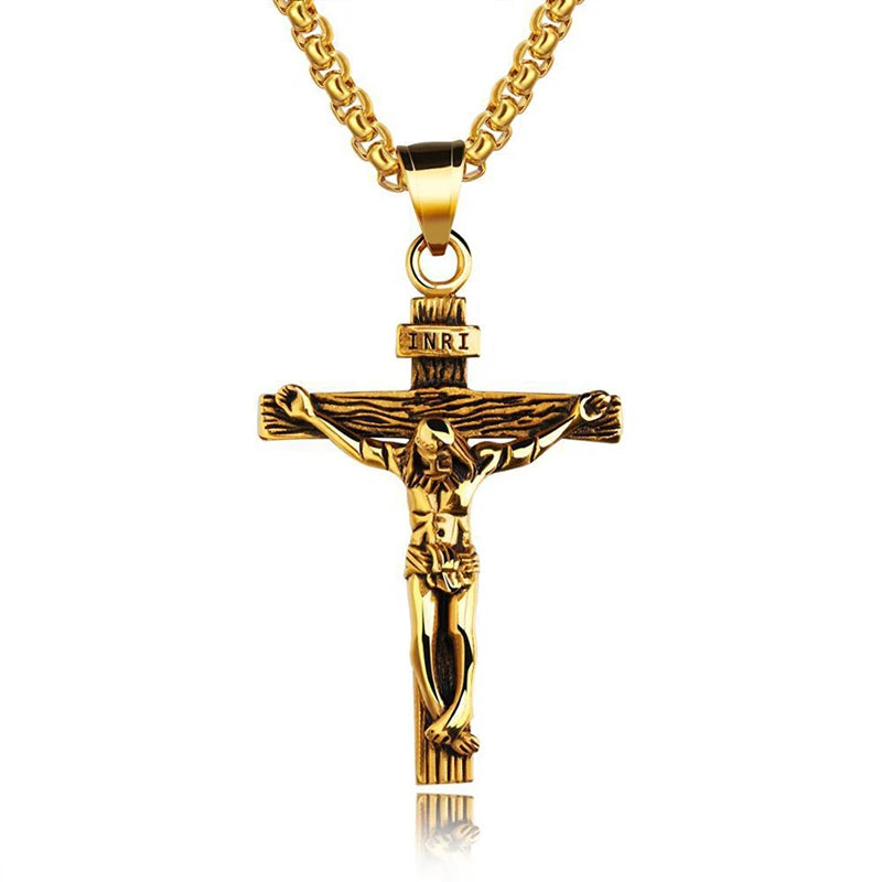 Jesus Crucifix Cross Necklace
