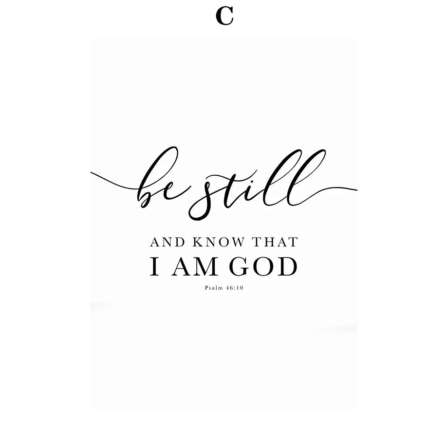 Inspirational Scripture Canvas Posters Collection