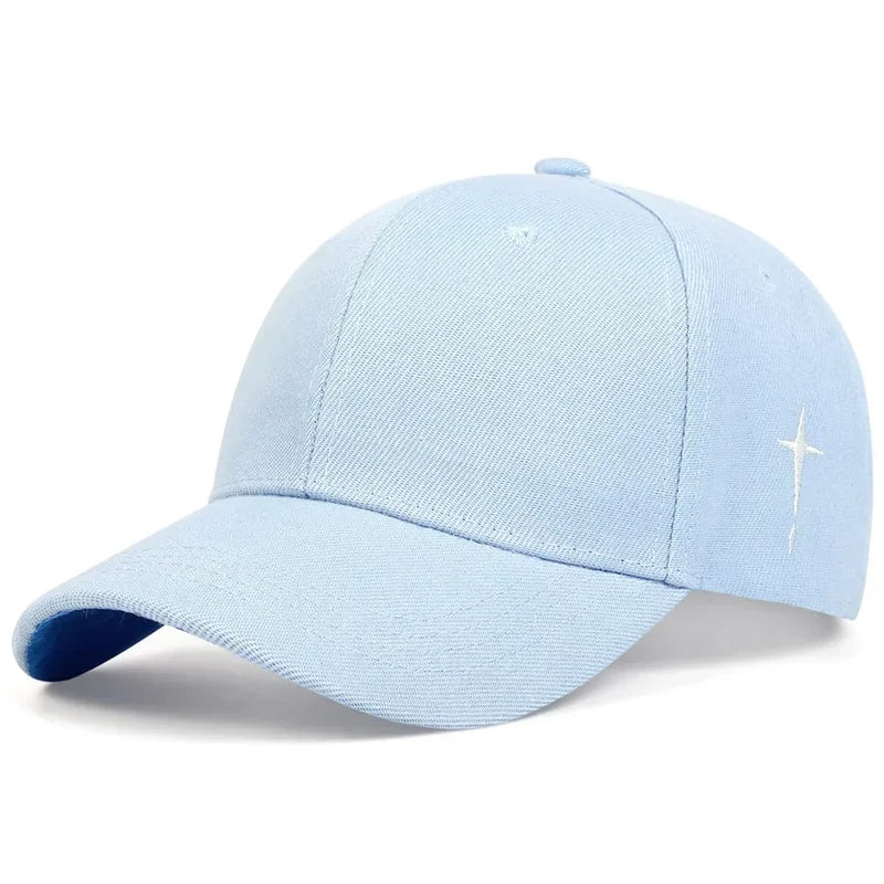 Cross Embroidered Snapback Cap