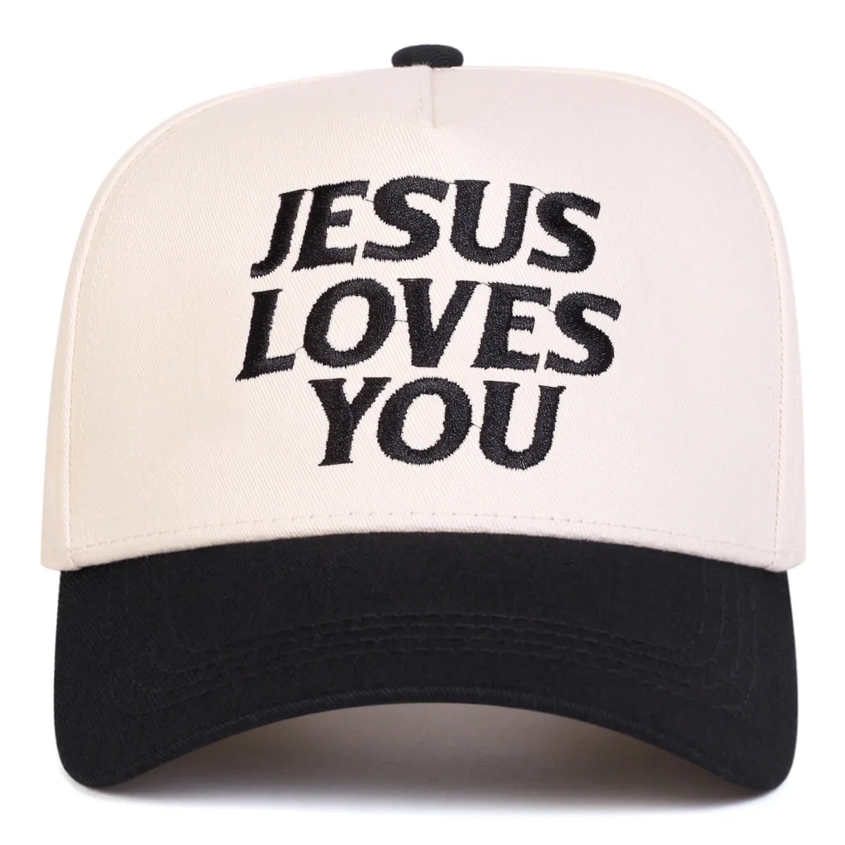 Jesus Loves You Embroidered Baseball Cap