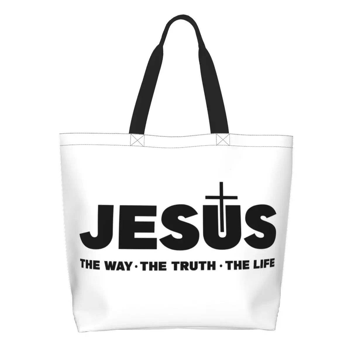 Jesus – The Way, The Truth, The Life Canvas Tote Bag