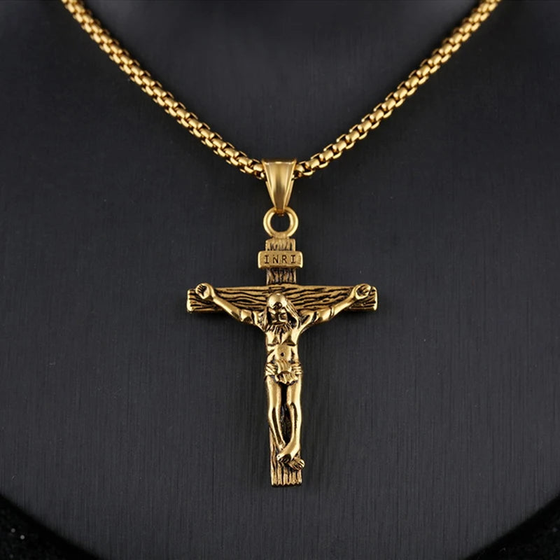 Jesus Crucifix Cross Necklace