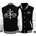 JESUS SAVED MY LIFE Varsity Jacket