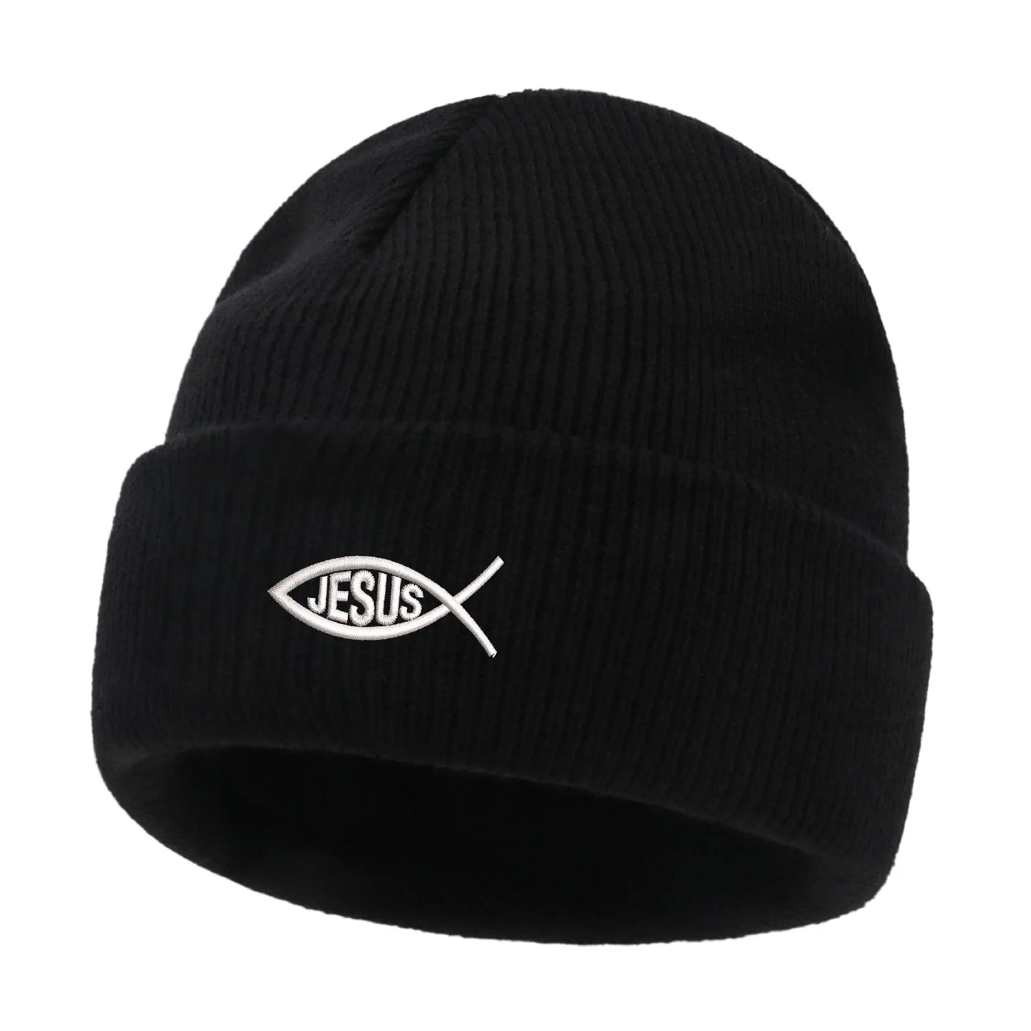 Embroidered Ichthys Beanie