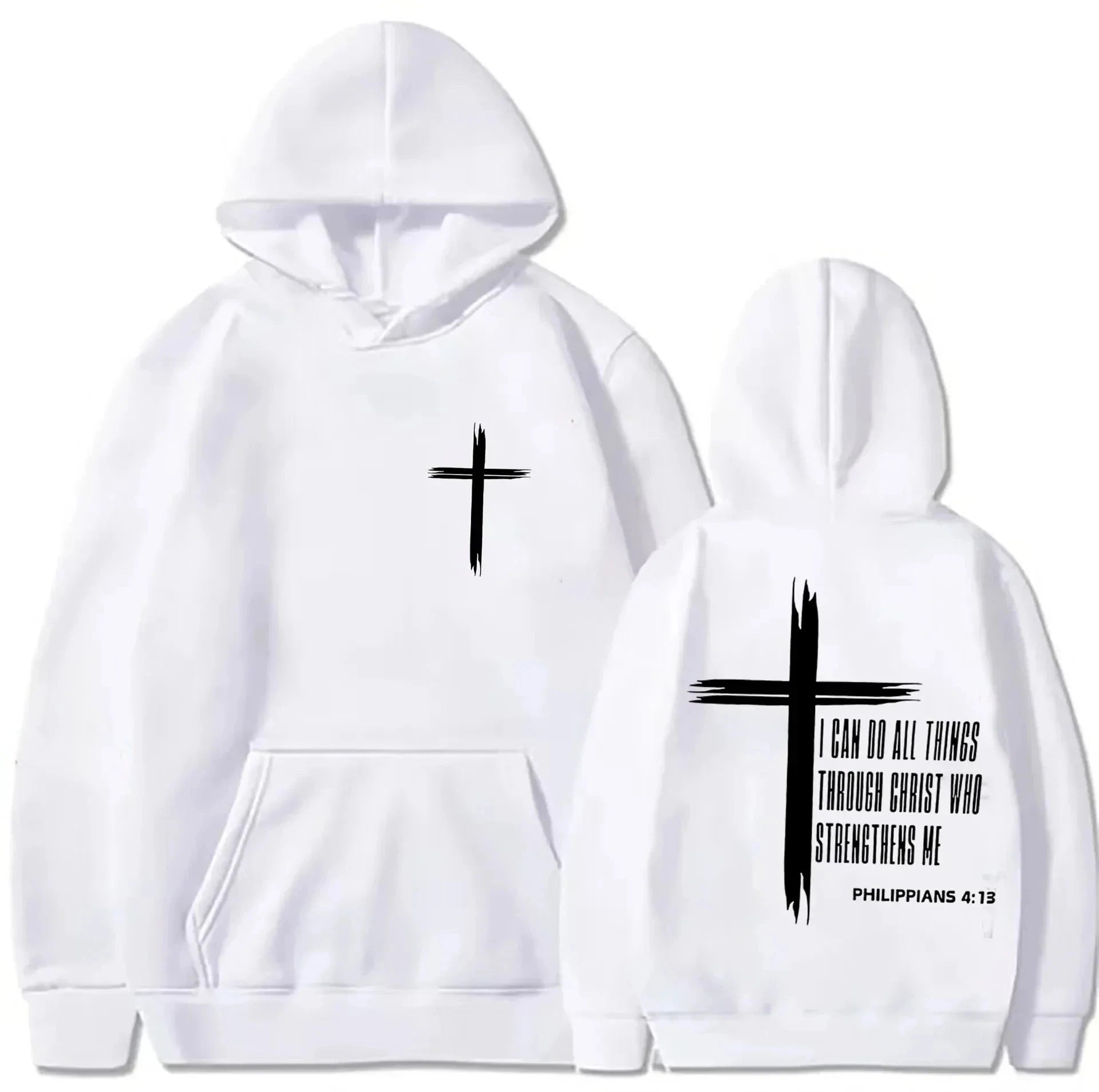 Philippians 4:13 Cross Hoodie