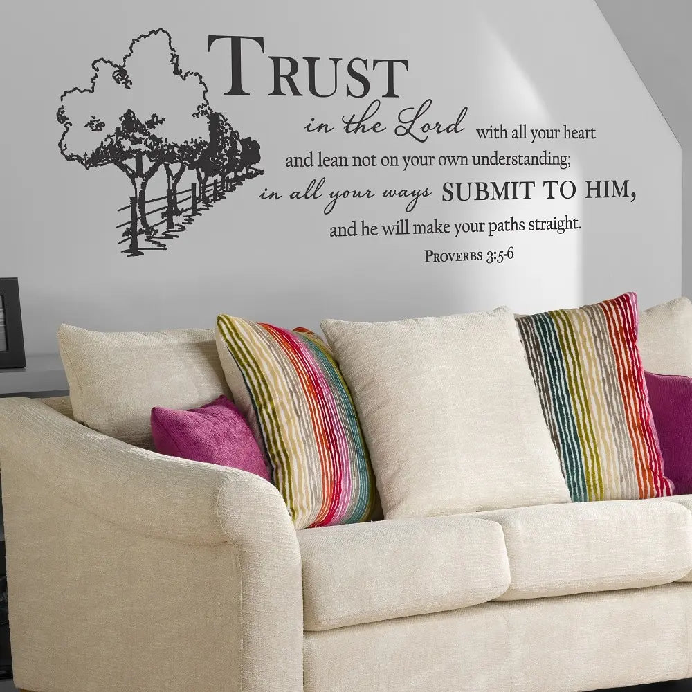 Proverbs 3:5-6 Wall Decal
