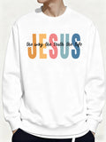 Jesus Color Letter Pullover Collection