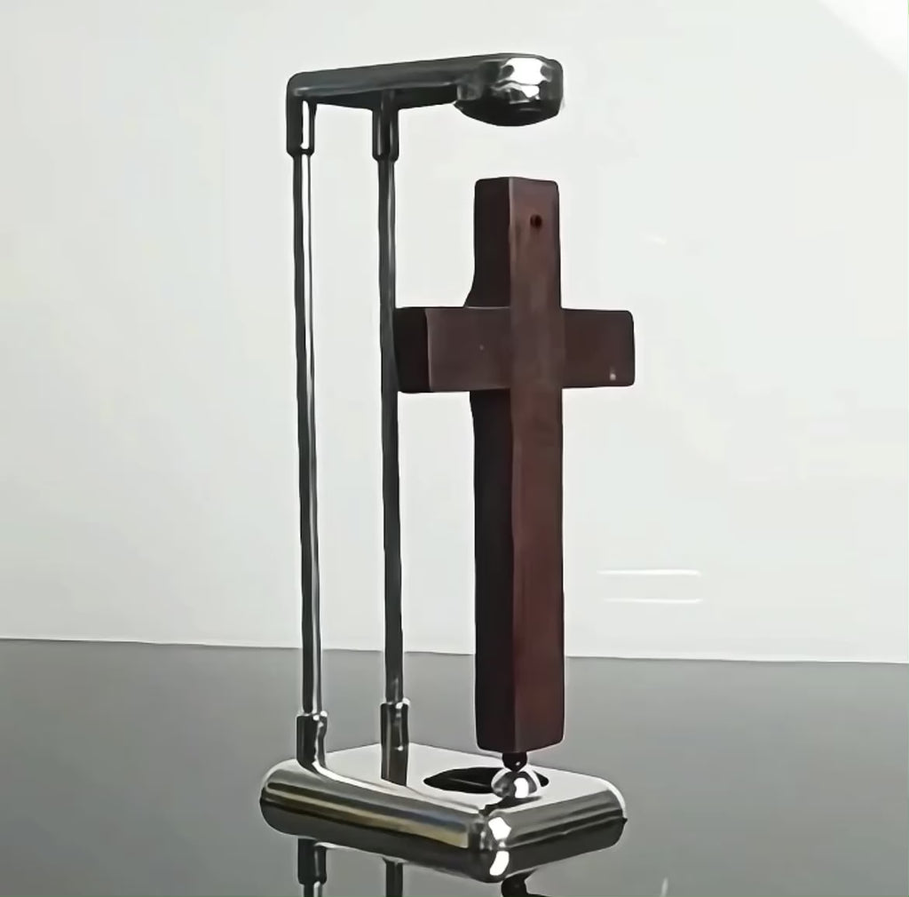Magnetic Floating Cross Desk Ornament
